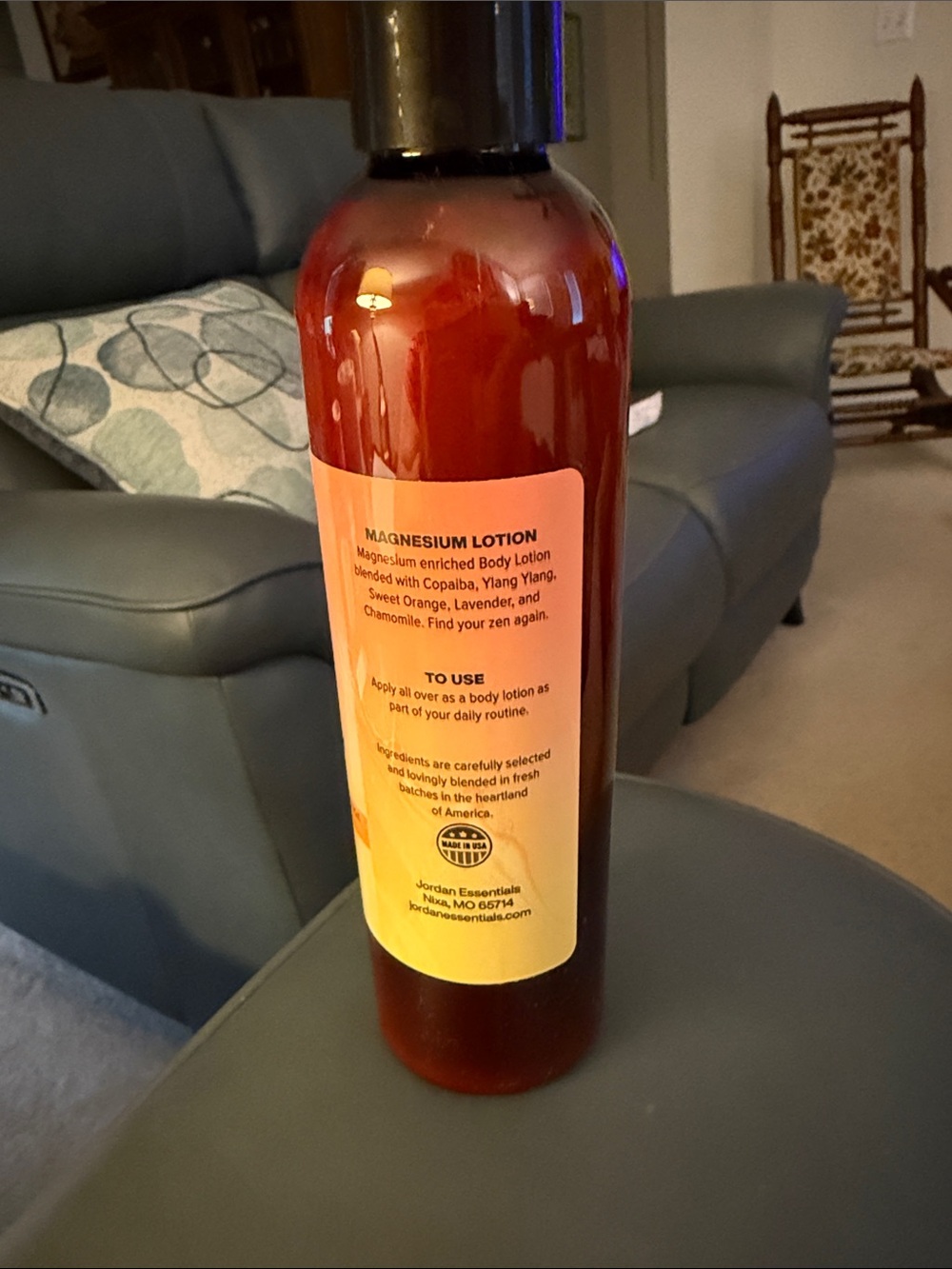 Jordan Essentials Magnesium Lotion - Copa-Calm Essential Oil Blend New in bottle - Picture 5 of 5